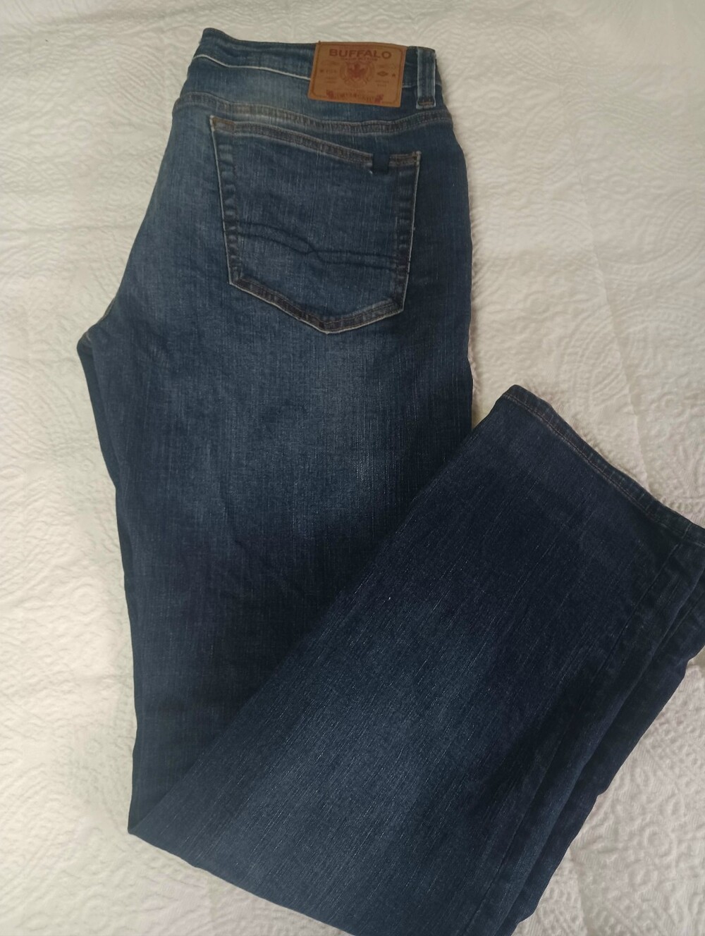Buffalo Straight Six Men's Dark Blue Jeans
